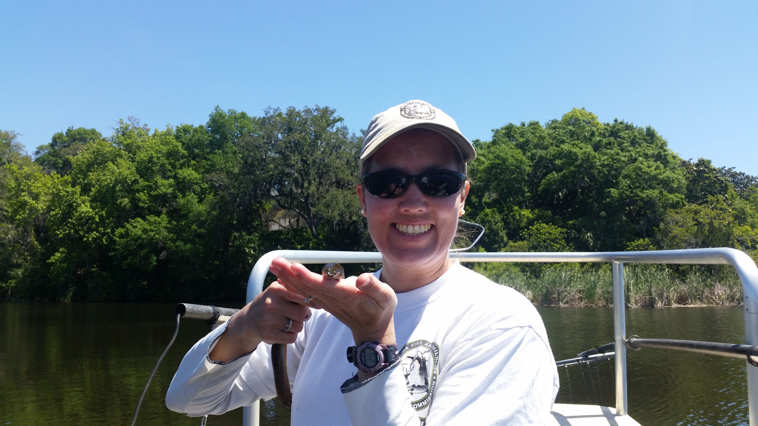 Fish Sister Profile: Kim Bonvechio, skillfully managing American Eel research for Florida and finances for Women of Fisheries